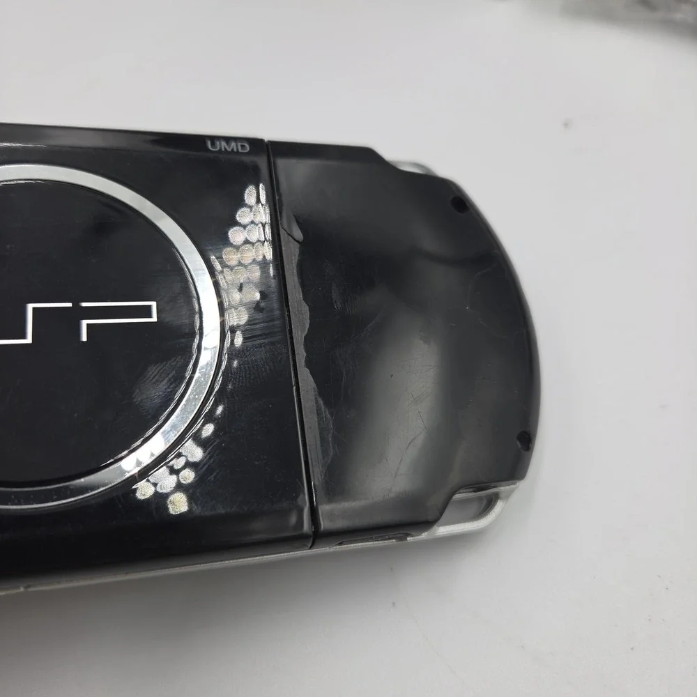 Sony PSP-3000 Black Japan Import Console Tested Reads UMD No Battery + Game